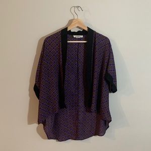 Intricate Patterned Kimono - Purple Multi
